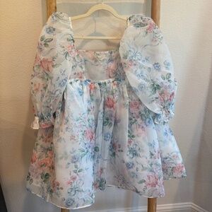 SELKIE THE PUFF DRESS IN MRS DARCI